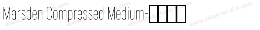 Marsden Compressed Medium字体转换